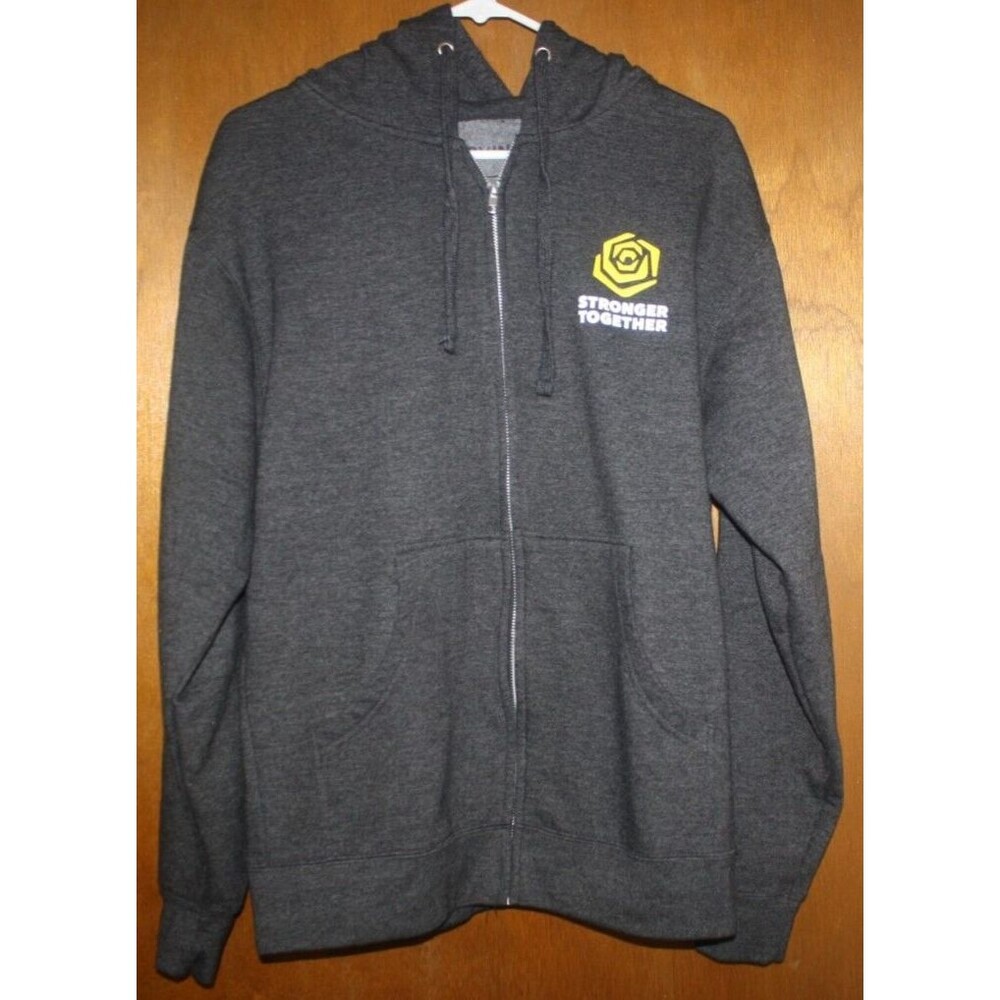 Marvin Full Zip Hooded Jacket Darkk Gray Sz M Soft Lining Warm NWOT